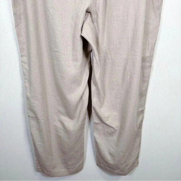 Caslon Womens Size XXlarge Pull On Linen Blend Beige Trouser - Picture 13 of 14
